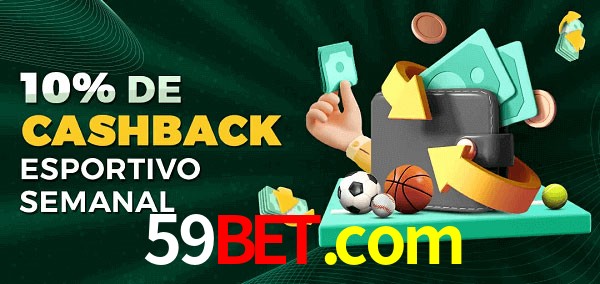 10% de bônus de cashback na 59bet.com